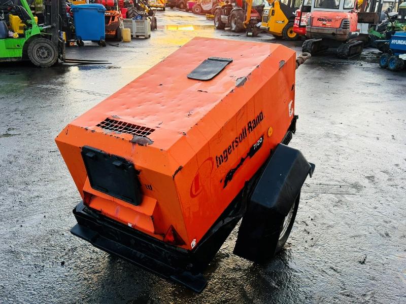 INGERSOL RAND AIR COMPRESSOR*C/W 3 CYLINDER KUBOTA ENGINE*VIDEO*