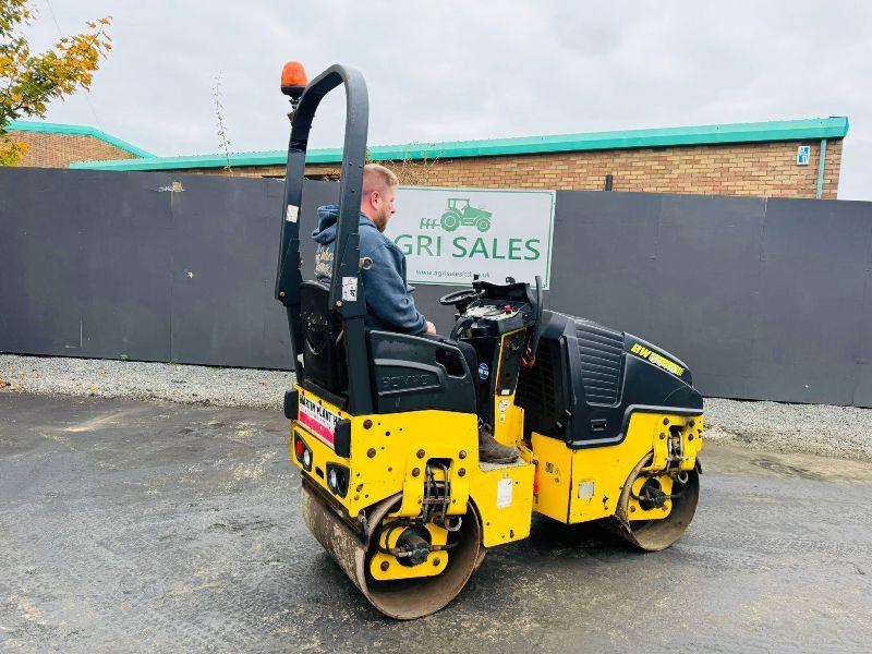 BOMAG BW 80AD-5 TANDEM ROLLER*YEAR 2015*C/W KUBOTA ENGINE*VIDEO*