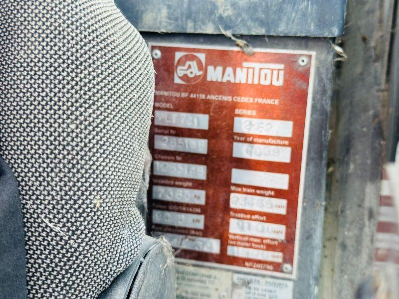 MANITOU MLT 741 TELEHANDLER*C/W BUCKET & PALLET TINES*VIDEO*