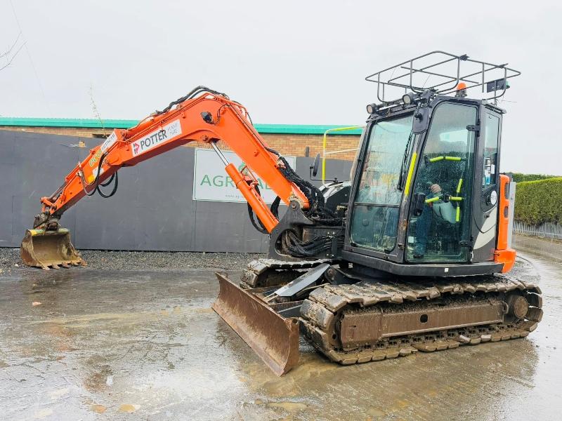 HITACHI ZX85USB-5A TRACKED EXCAVATOR*YEAR 2017*VIDEO*