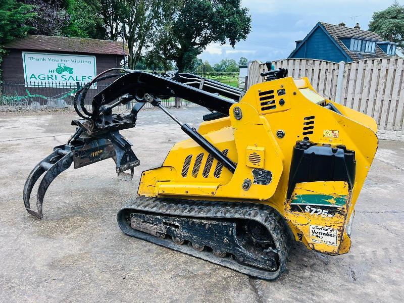 VERMEER S725TX TRACKED LOADER *YEAR 2016, 1292 HOURS* C/W BUCKET, TINES & GRAB*VIDEO* 