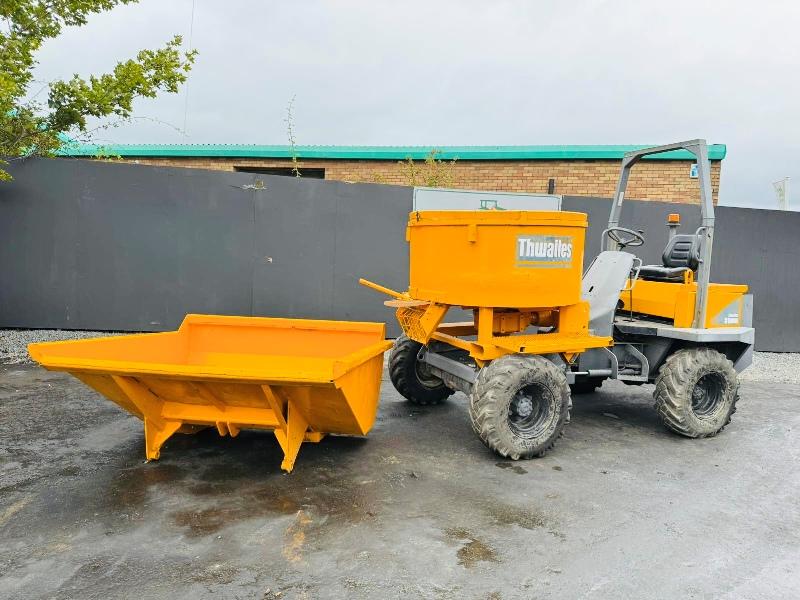 THWAITES MACH070 SITE DUMPER*C/W PAN MIXER AND SKIP*VIDEO*