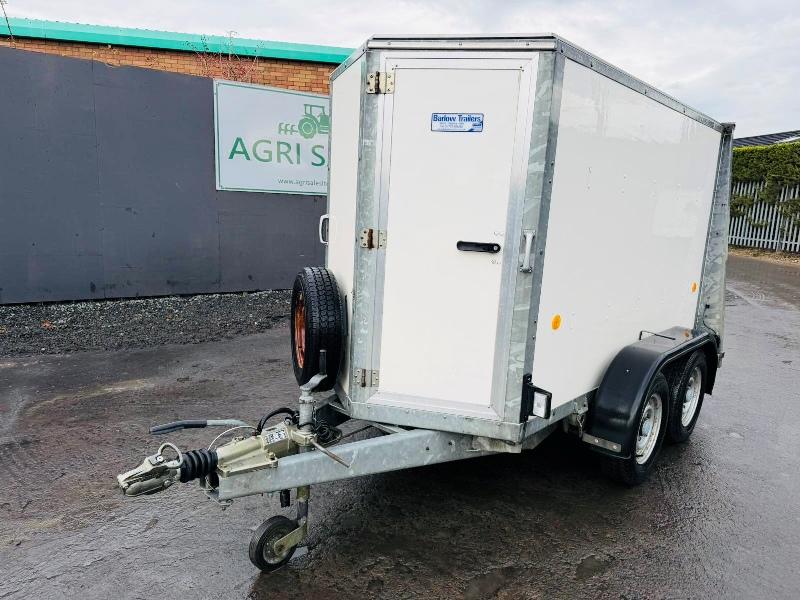 KNOTT TWIN AXLE BOX TRAILER*C/W FRONT AND REAR DOOR*VIDEO*