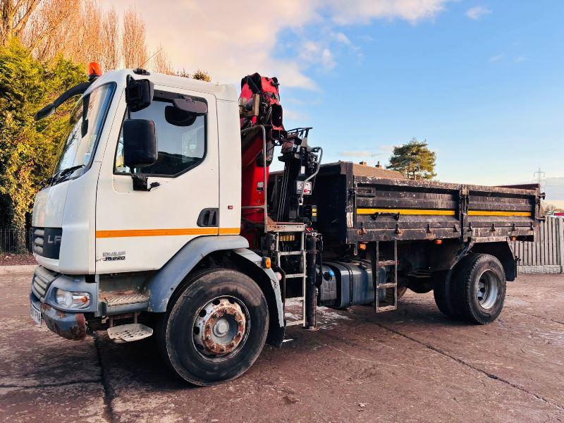 DAF LF55.220 4X2 TIPPER LORRY C/W HIAB 099 CRANE , CHOICE OF 5 *VIDEO*