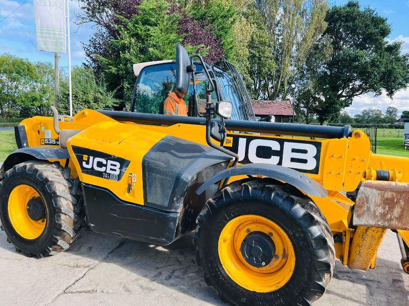 JCB 535-125HI VIZ 4WD TELEHANDLER *YEAR 2014,12.5 METER* C/W PALLET TINES *VIDEO*