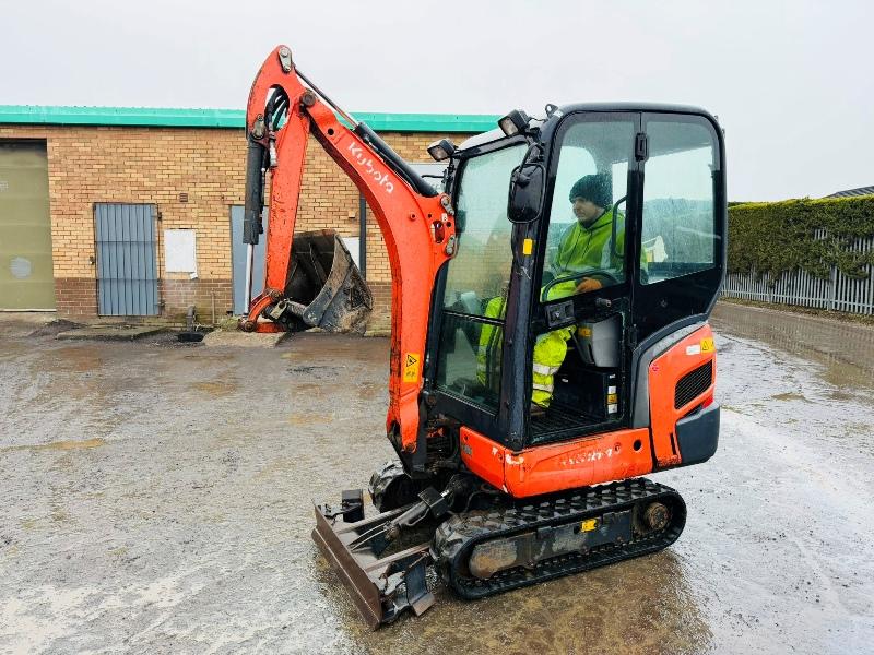 KUBOTA KX016-4 EXCAVATOR*C/W BUCKET*YEAR 2013*2212 HOURS*VIDEO*