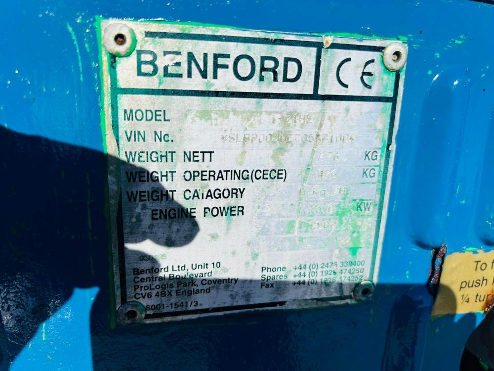 BENFORD 1-71HE PEDESTRIAL ROLLER * YEAR 2007 * C/W TRAILER 