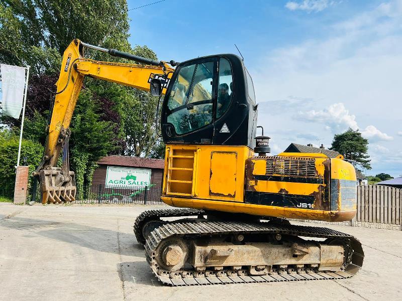 JCB JS160 HIGH RISED CABIN TRACKED EXCAVATOR *YEAR 2011* C/W GRAPPLE GRAB *VIDEO*