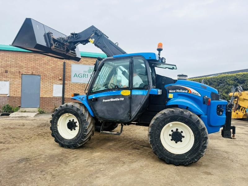 NEW HOLLAND LM425A TURBO TELEHANDLER*C/W BUCKET*VIDEO*
