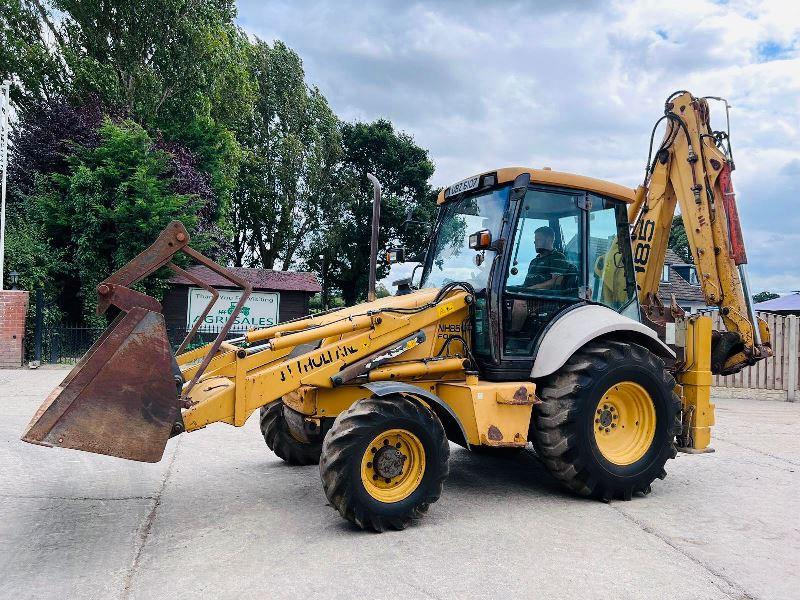 NEW HOLLAND NH85 4WD BACKHOE DIGGER C/W REAR QUICK HITCH & EXTENDING DIG*VIDEO*