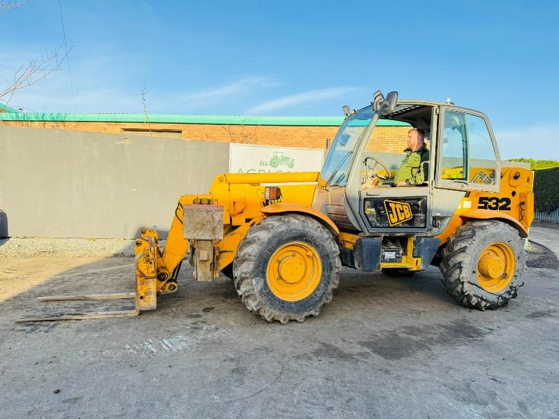 JCB 532-120 4WD TELEHANDLER*C/W PALLET TINES*VIDEO*