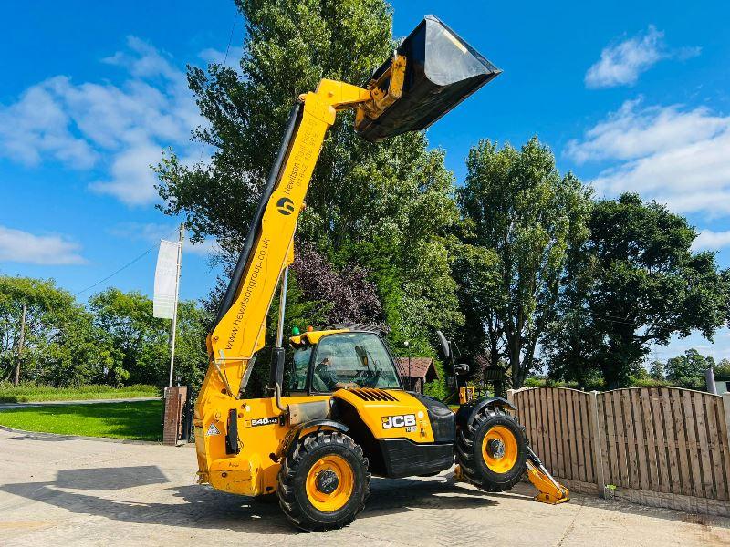 JCB 540-140 HI VIZ 4WD TELEHANDLER *YEAR 2017* C/W BUCKET & TINES*VIDEO*