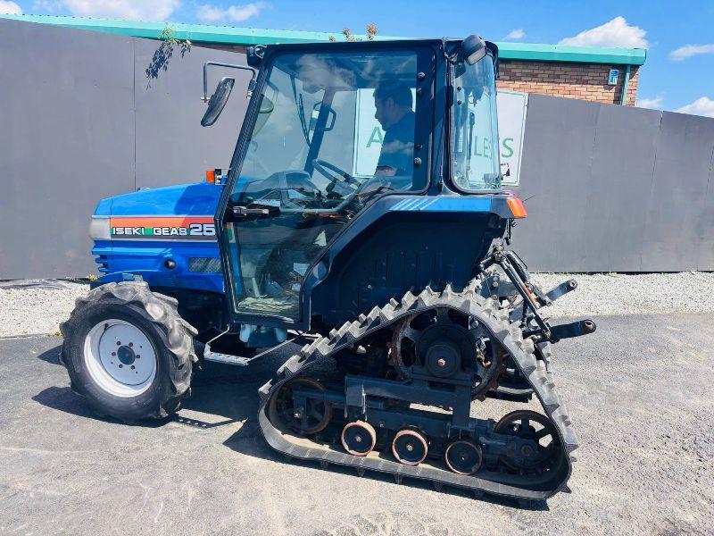 ISEKI TGS25C HALF TRACK COMPACT TRACTOR*READING 942 HOURS*VIDEO*