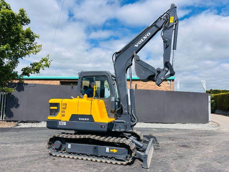 VOLVO EC55D RUBBER BLOCK TRACKS EXCAVATOR *YEAR 2017*C/W BUCKET*VIDEO*