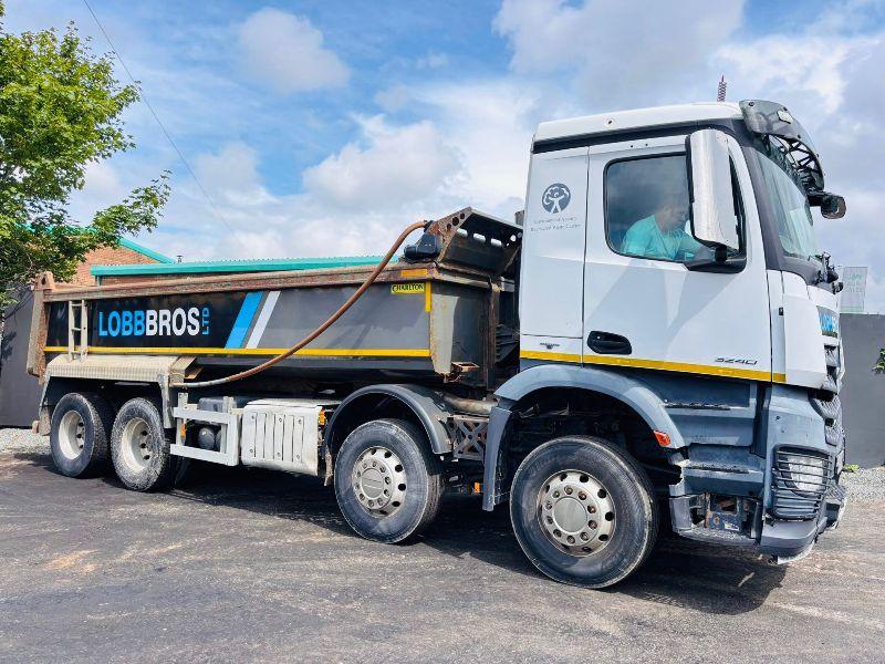MERCEDES AROCS 3240K 8X4 TIPPER TRUCK*C/W EASY SHEET*YEAR 2016*VIDEO*
