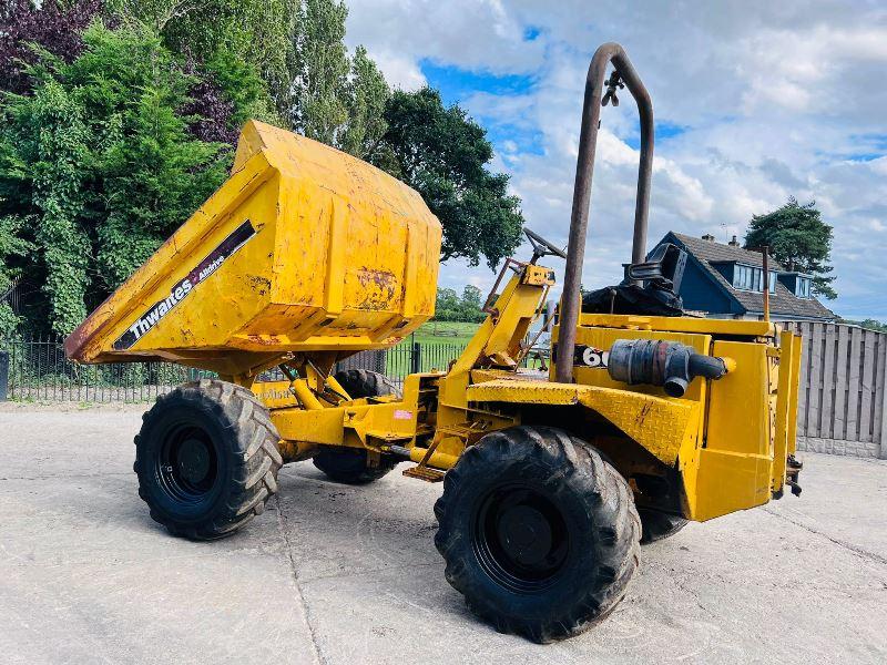 THWAITES ALLDRIVE 6000 4WD DUMPER C/W ROLE BAR & PERKINS ENGINE *VIDEO*
