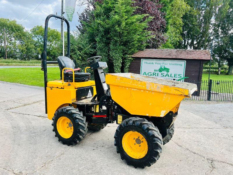 JCB 1THT 1 TON HIGH TIP DUMPER *YEAR 2016, 1147 HOURS* C/W ROLE BAR*VIDEO*