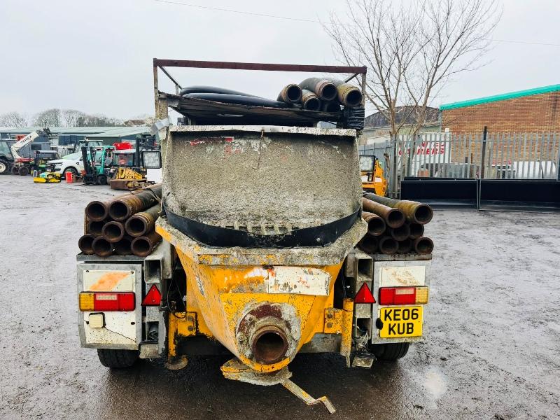 ISUZU ARTICULATED ROCK MASTER CONCRETE PUMP*C/W PERKINS ENGINE*VIDEO*