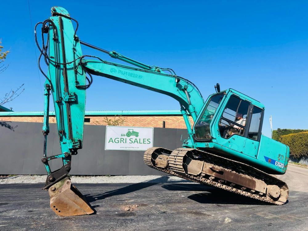 HITACHI EX120-3 EXCAVATOR *C/W EXTENDING ARM & BUCKET(DITCHING)* VIDEO*