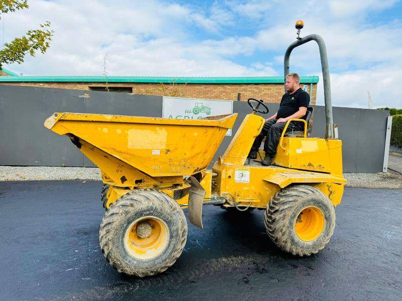 THWAITES 3 TONNE SWIVEL TIP DUMPER*1 OWNER FORM NEW*VIDEO*