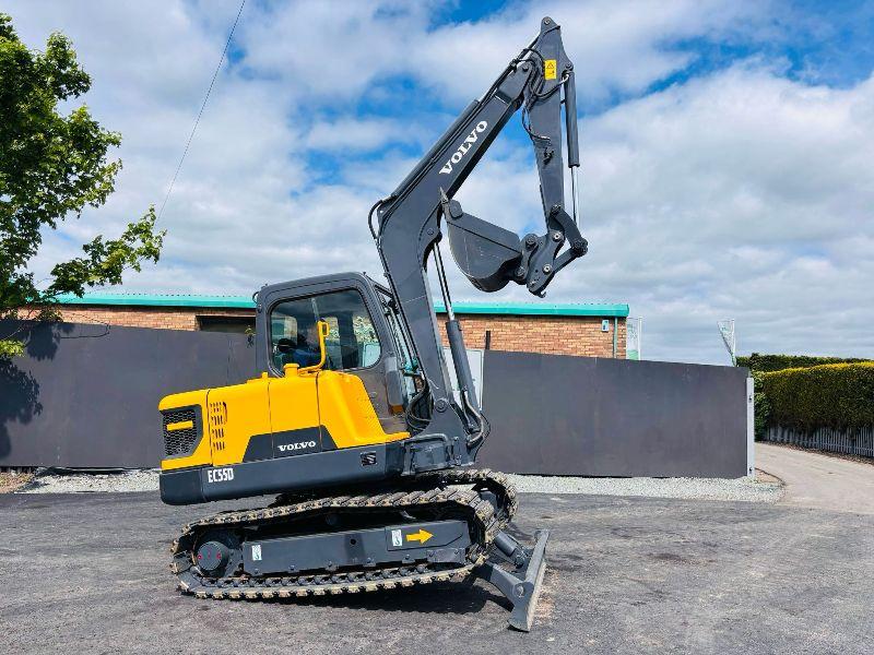 VOLVO EC55D RUBBER BLOCK TRACKS EXCAVATOR *YEAR 2017*C/W BUCKET*VIDEO*