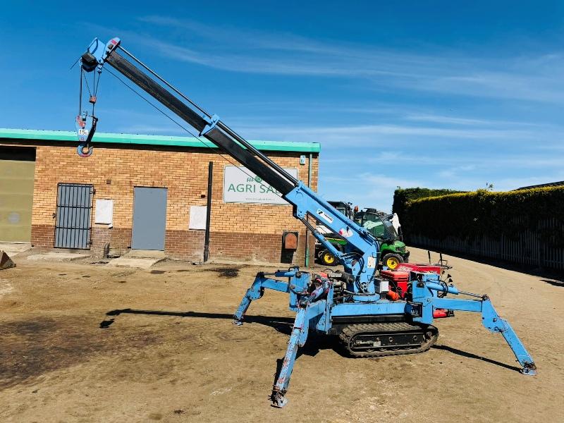 TADANO TRACKED MOBILE SPIDER CRANE*C/W 4X SUPPORT LEGS*VIDEO*