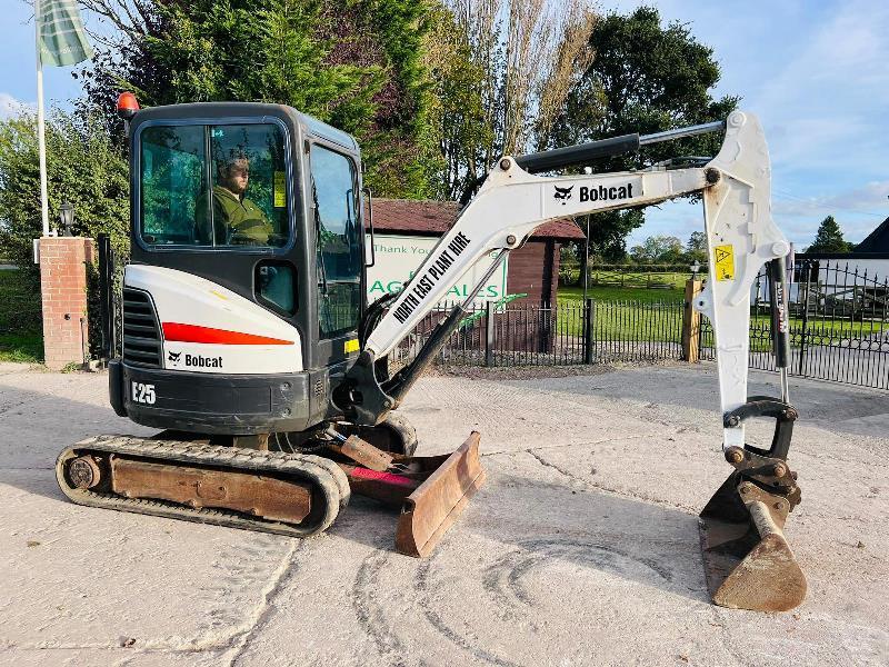 BOBCAT E25 EXCAVATOR *YEAR 2015, ONLY 1588 HOURS* C/W QUICK HITCH *VIDEO*