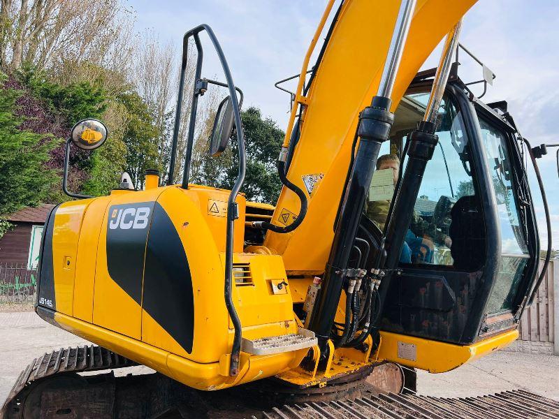 JCB JS145 TRACKED EXCAVATOR *YEAR 2012* C/W QUICK HITCH & BUCKET *VIDEO*