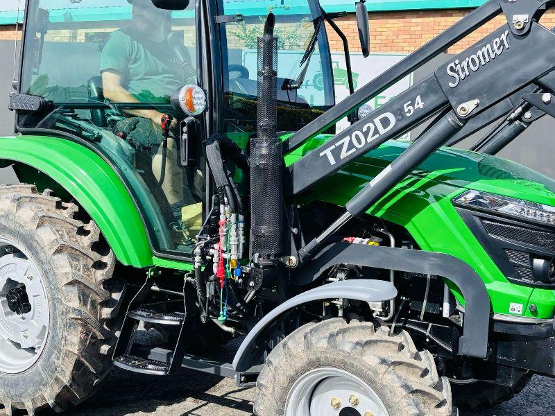 NEW *UNUSED*SIROMER ME354 TRACTOR *C/W LOADER AND 3 IN 1 BUCKET*VIDEO*
