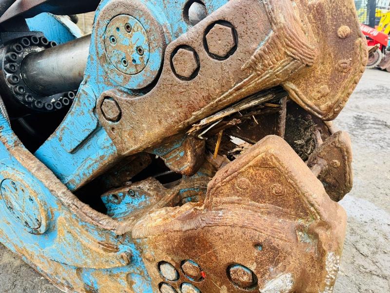 HEAVY DUTY HYDRAULIC DEMOLITION GRAB/GRAPPLE*C/W QUICK HITCH*VIDEO*