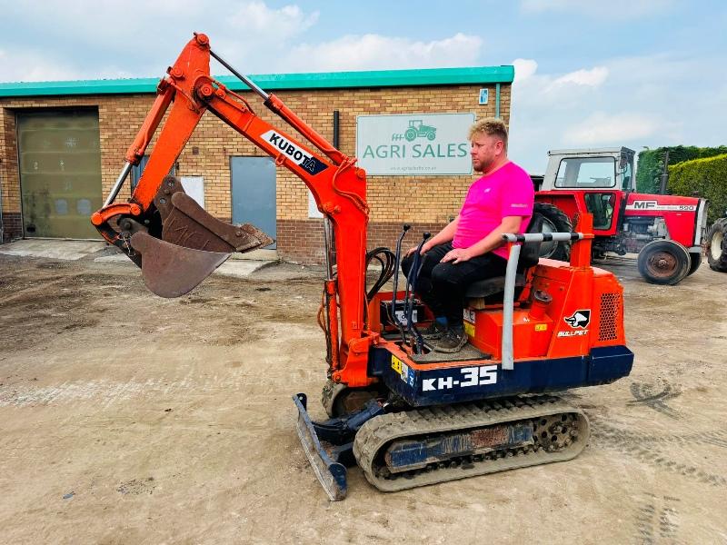 KUBOTA KH-35 MINI EXCAVATOR*C/W SELECTION OF BUCKETS*VIDEO*