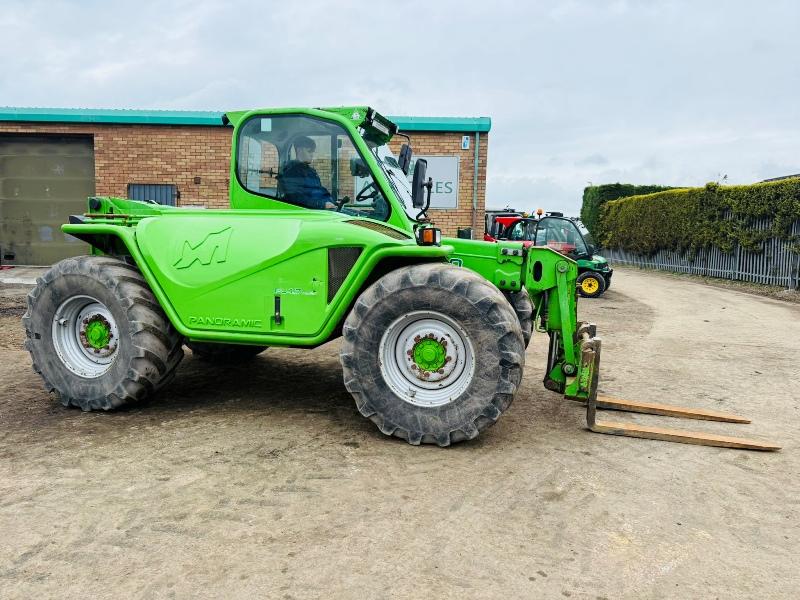 MERLO P34.7+ TURBO TELEHANDLER*C/W PALLET TINES*YEAR 2014*VIDEO*