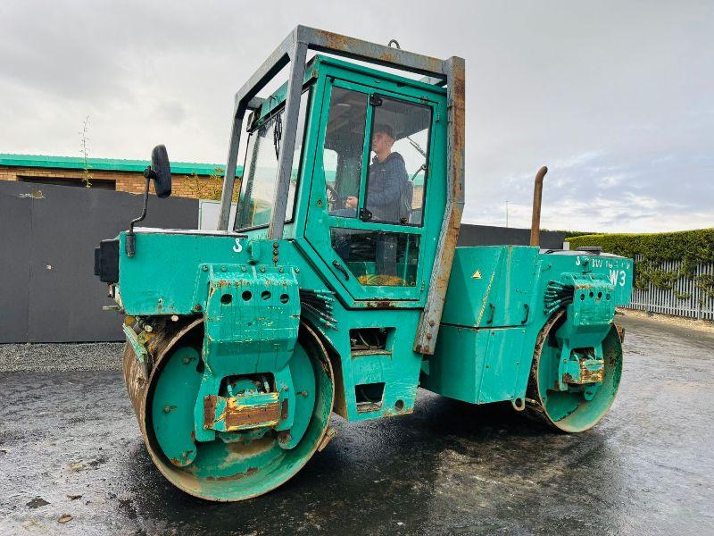 BOMAG BW164AD DOUBLE DRUM ROLLER*C/W TARMAC CUTTER*VIDEO*