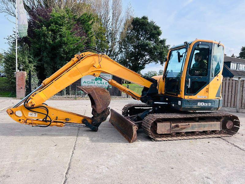 HYUNDIA ROBEX 80CR-9 EXCAVATOR *YEAR 2011, 4771 HOURS* C/W QUICK HITCH *VIDEO*