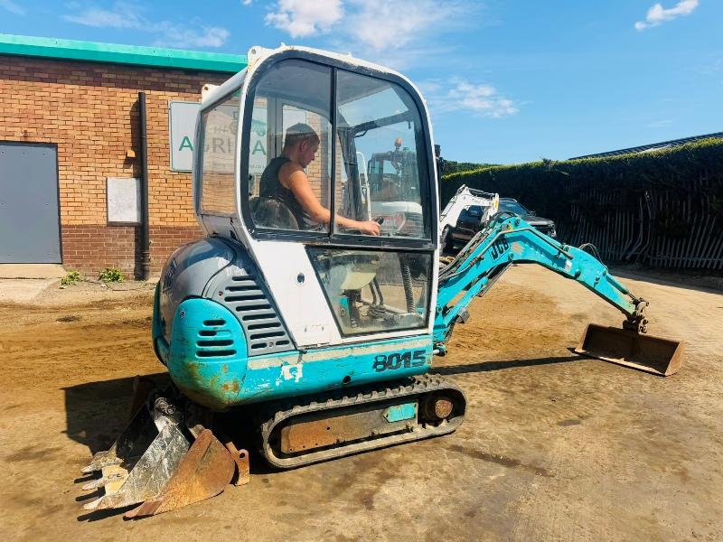 JCB 8015 EXCAVATOR*C/W SELECTION OF BUCKETS*VIDEO*
