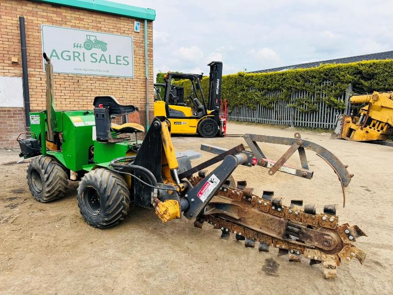 4WD ARTICULATED TRENCHER*C/W KUBOTA ENGINE*VIDEO*