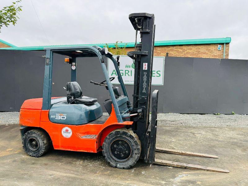 TOYOTA 30 DIESEL FORKLIFT*C/W SIDESHIFT*YEAR 2013*VIDEO*