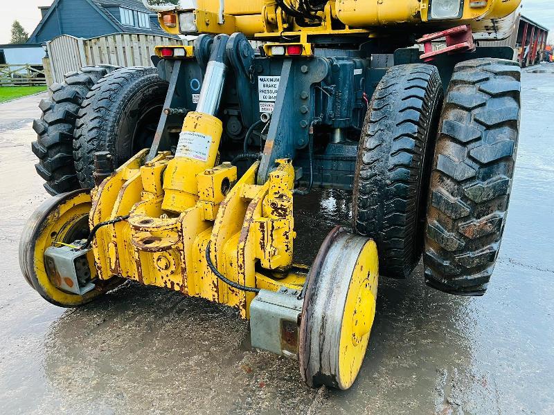 KOMATSU PW130ES-6K 4WD WHEELED EXCAVATOR C/W QUICK HITCH & RAILWAY GEAR *VIDEO*