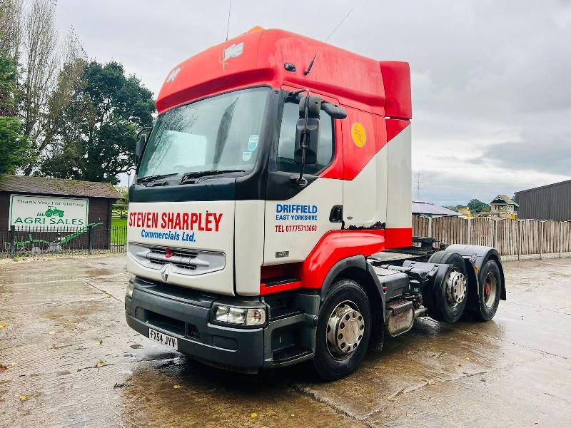 RENAULT 420DCI 6X2 TRACTOR UNIT C/W BIG HUB REDUCTION & MANUAL GEAR BOX *VIDEO*