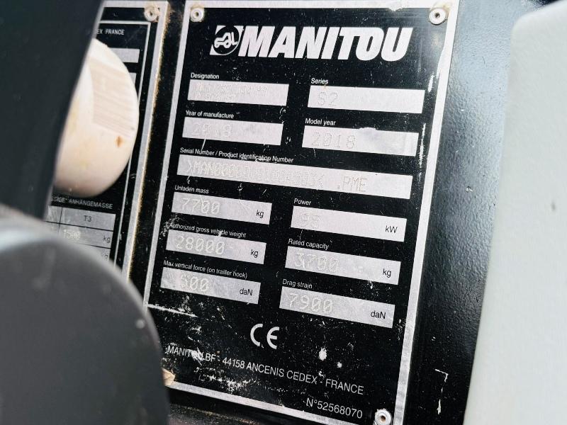 MANITOU MLT 737-130PS TELEHANDLER*YEAR 2018*C/W PALLET TINES*VIDEO*