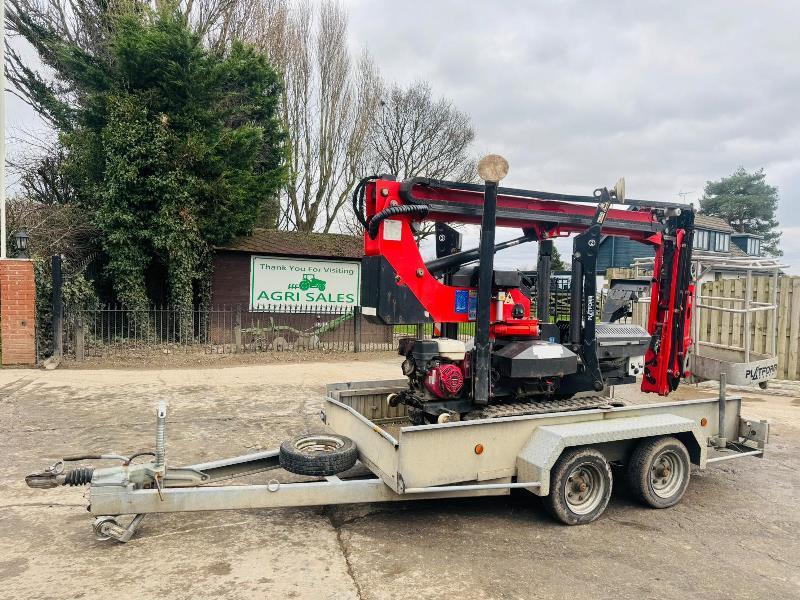 PLATFORM SPIDER 1380 TRACKED MAN LIFT *YEAR 2016* C/W TWIN AXLE PLANT TRAILER *VIDEO*