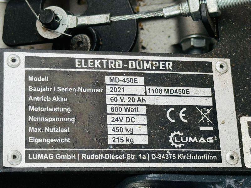 *UNUSED*ELEKTRO DUMPER MD-450E *X DEMO*YEAR 2021*VIDEO*
