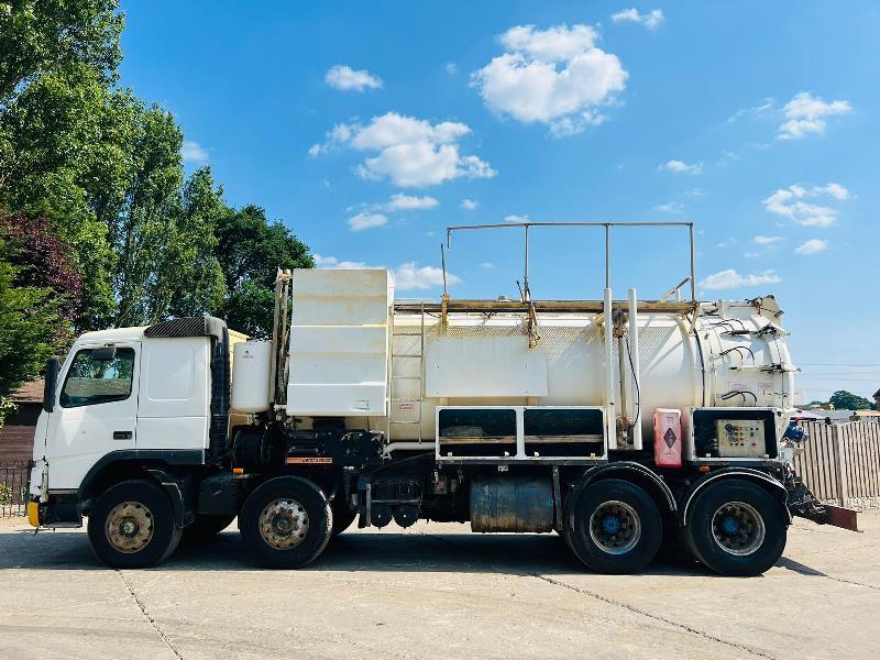 VOLVO FM12 8X4 DOUBLE DRIVE VACUM TANKER LORRY *4000 GAL CAPACITY*VIDEO*
