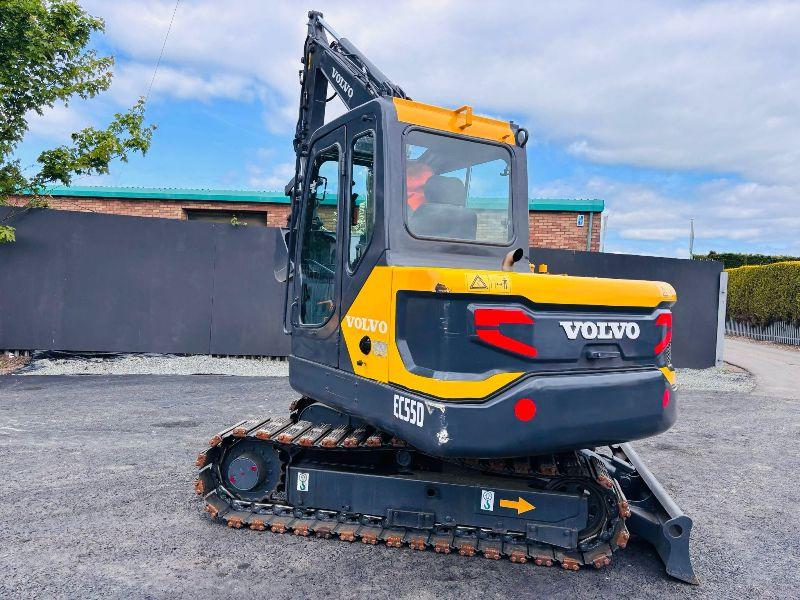 VOLVO EC55D RUBBER BLOCK TRACKS EXCAVATOR *YEAR 2017*C/W BUCKET*VIDEO*