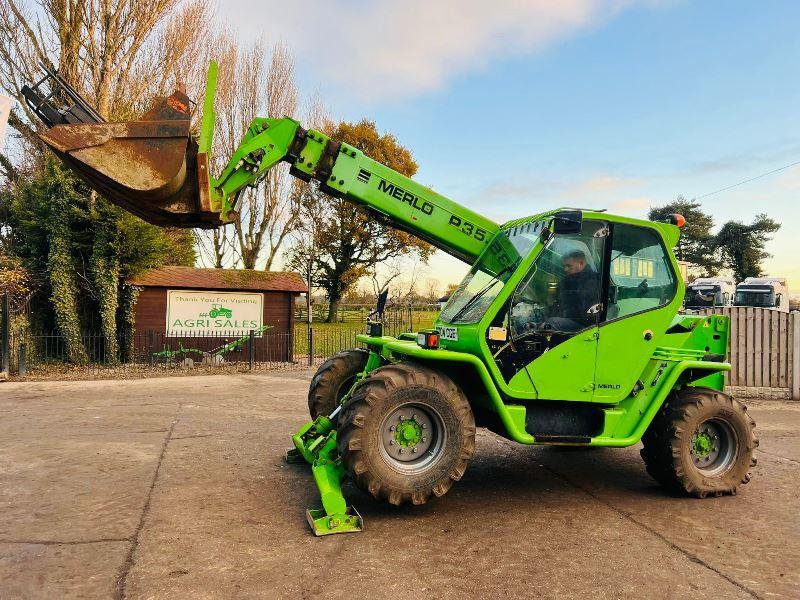 MERLO P35.12K 4WD TELEHANDLER C/W PALLET TINES