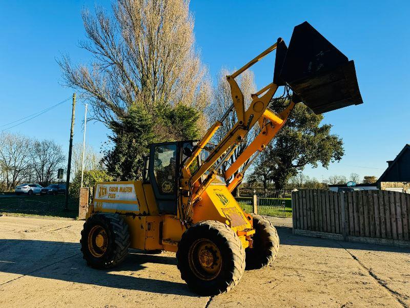 JCB 412 4WD LOADING SHOVEL C/W PERKINS ENGINE & BRAND NEW BUCKET *VIDEO*
