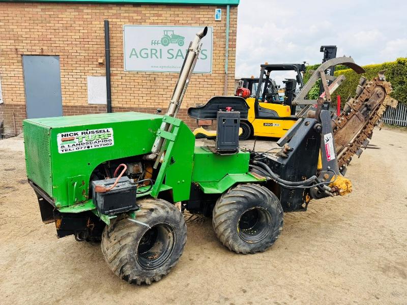 4WD ARTICULATED TRENCHER*C/W KUBOTA ENGINE*VIDEO*