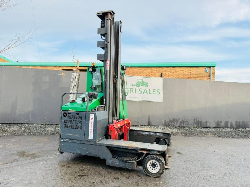 COMBILIFT C4000 GAS FORKLIFT*C/W FORK POSITIONER*VIDEO*