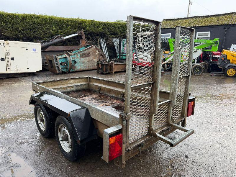 DOUBLE AXLE TRAILER*C/W DROP DOWN RAMP*VIDEO*