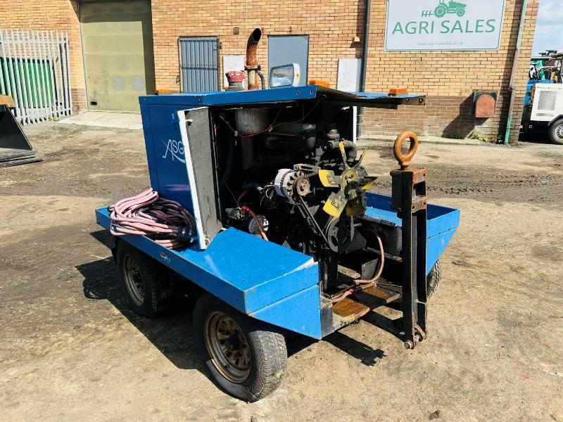 TOWABLE AIRCRAFT GROUND POWER UNIT*C/W 4 CYLINDER PERKINS ENGINE*VIDEO*